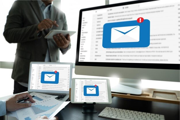 Email notifications on office devices