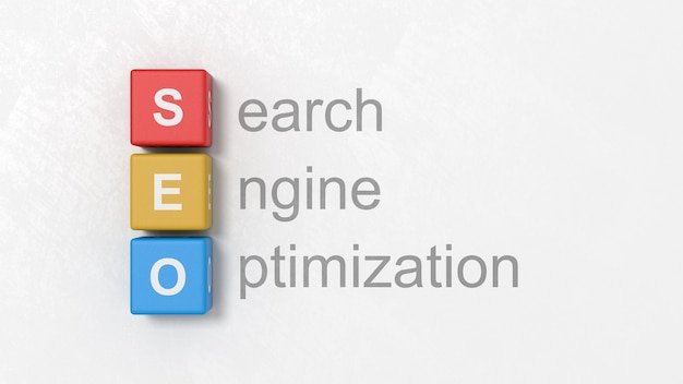 SEO blocks with search engine text